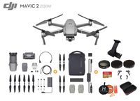 DJI Mavic 2 Zoom Drone Quadcopter with Fly More Kit, Ultimate Bundle, with 64GB SD Card, Filter Set, Landing Pad, Landing Gear and Backpack (Fly More Combo)