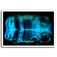 2 x 10cm Underwater Cave Diving Vinyl Stickers - Sticker Laptop Luggage #8081 (10cm Wide)