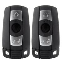 ECCPP Replacement fit for Uncut 315MHz Keyless Entry Remote Ignition Key Fob BMW Series KR55WK49127 KR55WK49123 (Pack of 2)