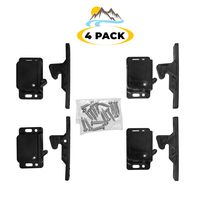 Camp'N - 4 Pack - Push Catch - Latch - Grabber - Holder for RV Cabinet Doors with Mounting Hardware - 5 lbs Pull Force - Perfect for RV, Trailer, Camper, Motor Home, Cargo Trailer - OEM Replacement
