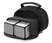 DURAGADGET Shock-Absorbing & Ultra-Portable Neoprene Portable Speaker Case in Black - Suitable for Two Sony SRS-X11 Wireless Portable Speakers