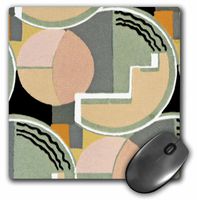 3dRose LLC 8 x 8 x 0.25 Inches Mouse Pad, Deco Geo (mp_11213_1)