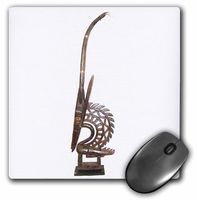 3dRose LLC 8 x 8 x 0.25 Inches African Male Chi-Wara Mouse Pad (mp_1142_1)