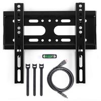 Supernova TV Wall Mount Bracket for Most 14-42 inch LED, LCD, Plasma and Flat Screens, up to 55lbs lbs Weight Capacity, Max VESA 200x200(8"x8") with Cable Ties and HDMI Cable & Bubble Level