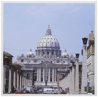 3dRose Saint Peters The Vatican - Greeting Cards, 6 x 6 inches, set of 12 (gc_1309_2)