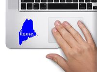 #2 Home Maine State Keypad Computer Laptop Symbol Decal Family Love Car Truck Sticker Window (Blue)