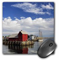 Sailboat, Rockport harbor, Massachusetts - US22 AJE0045 - Adam Jones - Mouse Pad, 8 by 8 inches (mp_90807_1)