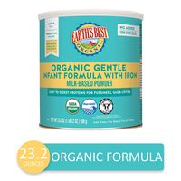 Earth's Best Organic Gentle Infant Powder Formula with Iron, Easy To Digest Proteins, 23.2 oz.