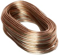 18 Gauge Speaker Wire - Copper Cable in Spool for Connecting Audio Stereo to Amplifier, Surround Sound System, TV Home Theater and Car Stereo, 25 Feet - GSI GSW1825