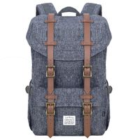 VENTCY College Backpack for Women and Men Casual Backpack Laptop 15.6 Unisex 23L (Nylon Dark Gray)