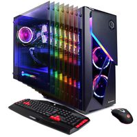 CYBERPOWERPC Gamer Supreme Liquid Cool SLC10420CPG Gaming PC (Intel Core i7-9700K 3.6GHz, 16GB DDR4, AMD Radeon VII 16GB, 1TB PCI-E NVMe SSD, 3TB HDD, WiFi & Win 10 Home) Black