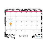 Blue Sky 2019-2020 Academic Year Monthly Wall Calendar, Twin Wire Binding, Ruled Blocks, 15" x 12", Barcelona