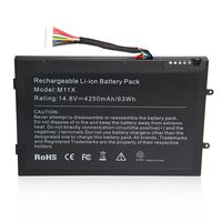 Fancy Buying New Laptop Battery for DELL Alienware M11x Alienware M11xR2 Alienware M11xR3 Alienware M14x Alienware M14xR2 Alienware P06T, P/N 08P6X6/ 0DKK25/0PT6V8/0T7YJR/PT6V8 [14.8V 4250mAh/63Wh]