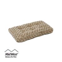 Plush Pet Bed | Ombré Swirl Dog Bed & Cat Bed | Mocha 23L x 18W x 1.75H -Inches for Small Dog Breeds