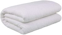 40x80 Inches Jumbo Size, Thick & Large 650 GSM Ringspun Genuine Cotton Bath Sheet, Luxury Hotel & Spa Quality, Absorbent & Soft Decorative Kitchen & Bathroom Turkish Towels, Snow White