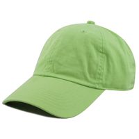 The Hat Depot 300N Washed Cotton Low Profile Baseball Cap (Lime)