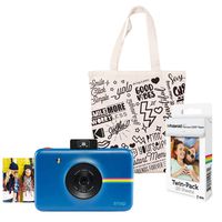 Polaroid Snap Instant Digital Camera (Navy Blue) Starter Kit with Tote Bag