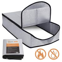 Incly Attic Stairway Insulator Cover 25" x 54" x 11" Attic Door Ladder Insulation Pull Down Tent with Zipper