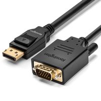 Kensington DisplayPort to VGA Cable (Support up to 1080P), 6ft (K33024WW)