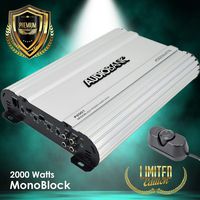 Audiobank Monoblock 2000 WATTS Amp Class AB Car Audio Stereo Amplifier P2001
