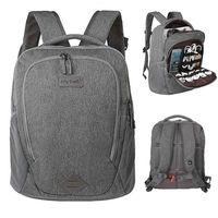 Laptop Backpack Jelly Comb Laptop Accessories Organizer Electronic Travel Laptop Bag 15.6'' Lightweight Computer Bag for MacBook, Laptop Charger, Cables, Power Bank and More-Gray