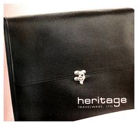 Heritage Travelware Black Leather File