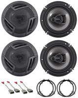 Rockville 6.5" Factory Door+Panel Speaker Replacement for 2001-2005 Honda Civic