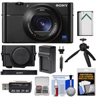 Sony Cyber-Shot DSC-RX100 VA 4K Wi-Fi Digital Camera with LCJ-RXF Jacket Case + Battery & Charger + Tripod + Kit