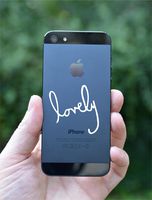 Lovely Text White Iphone Ipad Macbook Decal Skin Sticker Laptop