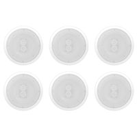 Pyle PWRC82 400W 8" 2 Way Indoor/Outdoor Waterproof Ceiling Speaker (6 Pack)