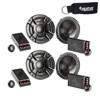 Polk Audio - Two Pairs of DB6502 6.5" Component Speaker - Marine and Powersports Certification