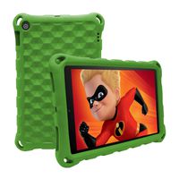 Tablet Case for Kids - ANTIKE Kids Shock Proof Protective Cover Case with Handle Stand for 7 Inch Display Tablet(Green)