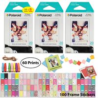 Polaroid Instant Film (60 Sheets) and Picture Frame Accessory Bundle - Designed for use with Fujifilm Instax Mini and PIC 300 Cameras PIF300