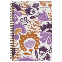 AT-A-GLANCE Weekly / Monthly Planner, January 2018 - December 2018, 4-7/8" x 8", Ingrid (1042-200)