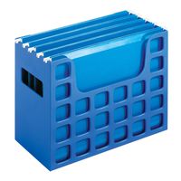 Pendaflex 23011 Desktop File w/Hanging Folders, Letter, Plastic, 12 1/4 x 6 x 9 1/2, Blue