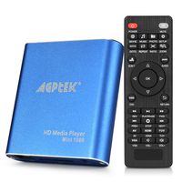 HDMI Media Player, Blue Mini 1080p Full-HD Ultra HDMI Digital Media Player for -MKV/RM- HDD USB Drives and SD Cards