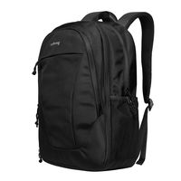 YuHeng School Backpack Lightweight Large Expandable for Business Travel - Black