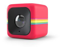 Polaroid Cube+ 1440p Mini Lifestyle Action Camera with Wi-Fi & Image Stabilization (Red)