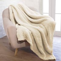 furrybaby Premium Fluffy Fleece Dog Blanket, Soft and Warm Pet Throw for Dogs & Cats (Jumbo (59x78), Beige Blanket)