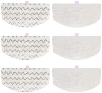 iSingo 6 Pack Bissell Steam Mop Pads Compatible with Bissell PowerFresh 1806 1940 1544 1440 2075A Series, Replacement Part Model #5938#203-2633