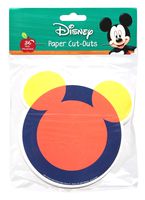 Eureka Back to School Disney Geo Mickey Mouse Paper Cut Out Classroom Decorations for Teachers, 36 pc, 5.5'' W x 5.5'' H