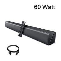 Soundbar, GooDee 30-Inch Home Theater 60 Watt Sound bar for TV, 2.0 Channel Bluetooth 5.2 Wireless Audio Speaker, Support Optical/RCA/AUX, Wall Mountable