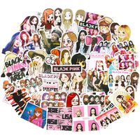 Blackpink Stickers Kpop Laptop Water Bottles Phone Car Skateboard Luggage Guitar Graffiti Decals 54pcs