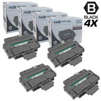 LD Compatible Toner Cartridge Replacement for Xerox 106R1486 (Black, 4-Pack)