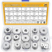 Sutemribor 304 Stainless Steel Large Fender Washer Assortment Kit 200 Pieces, 15 Sizes - M3 M4 M5 M6 M8 M10 M12
