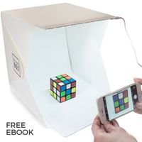 Gordon & Bond BrightBox Portable Mini Photo Studio with LED Light - The Best Small Folding Product Lighting Kit Light Box Tent (+ Free ebook Guide to Product Photography)