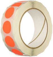 TapeCase Red Inventory Control Label - 1000 per pack (1 Pack)