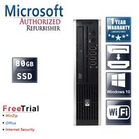 HP Elite 8200 Ultra Small Business High Performance Desktop Computer PC(Intel Core i5-2400S 2.5GB Quad Core,4GB DDR3,80GB SSD,DVD-ROM,Wi-Fi,DP TO HDMI Cable,Windows 10 Home 64)(Renewed)