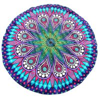 HOT, YANG-YI Lotus Hippie Tassel Tapestry Flowers Beach Throw Cushion Towel Yoga Mat Bohemian Blanket (G, 57 inches Approx)