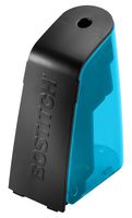 Bostitch Battery Pencil Sharpener, Hinged Tray, Colored Pencil Compatible, Blue (BPS2-BLUE)